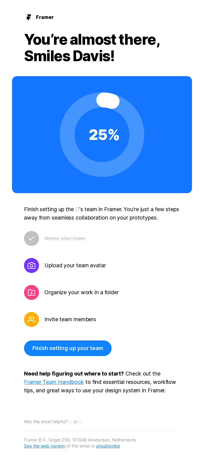 customer retention strategies - onboarding email