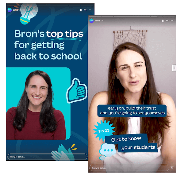 cute instagram story ideas - share tips from a team member