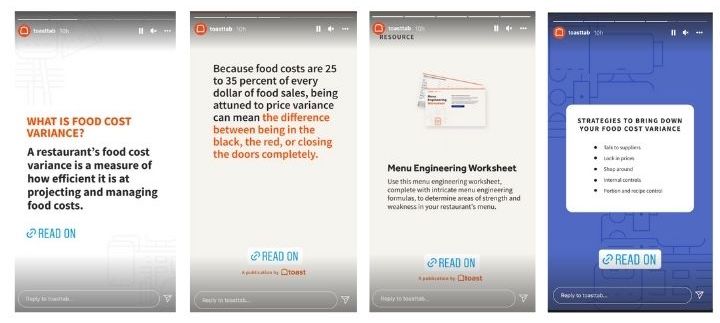 instagram story ideas - educational guide example
