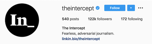 instagram bios intercept
