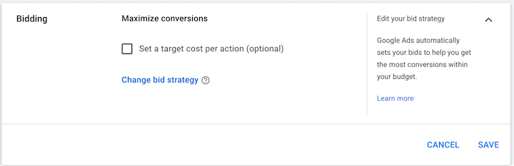 target roas vs maximize conversions bidding strategy