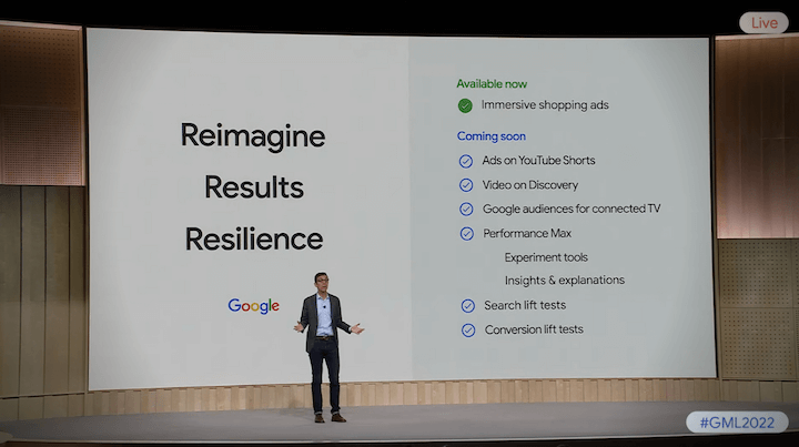 google marketing live recap 2022