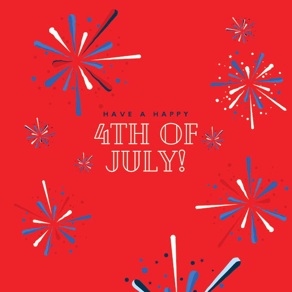 4th of july captions for instagram - graphic that says have a happy 4th of july