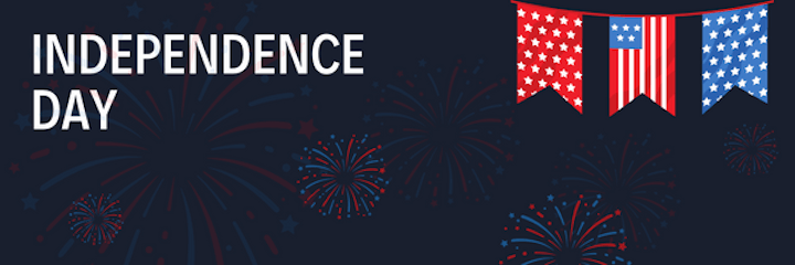 4th of july email header template - independence day 