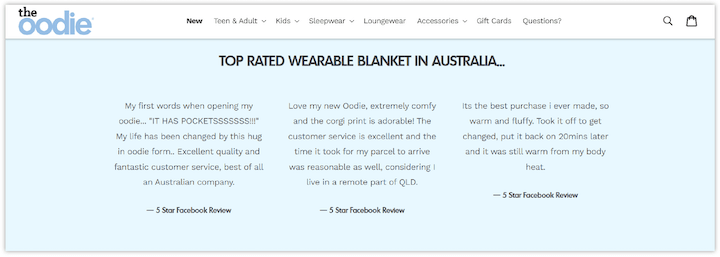 how to increase average order value - customer reviews on website
