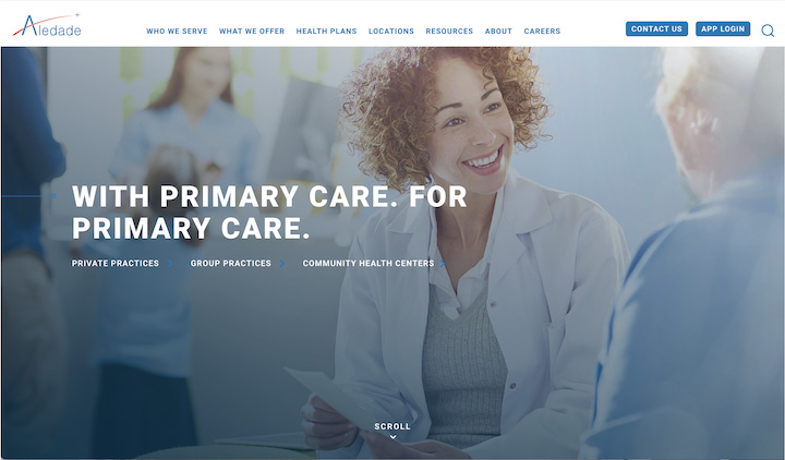 small business website examples - adeldade healthcare