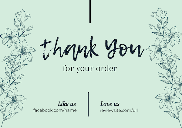 thank you for your purchase template - like us love us