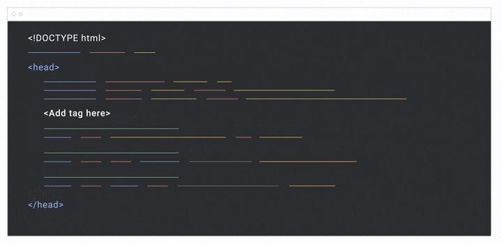google ads conversion tracking - example of where to add tracking code to the backend of a website