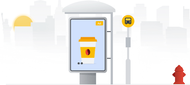 out of home ad illustration by google