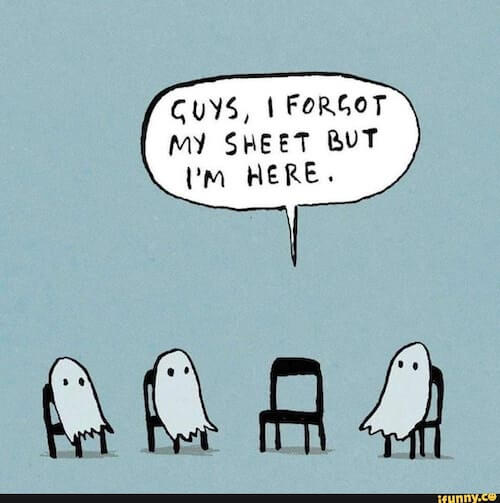 halloween sayings and phrases - cute ghost joke