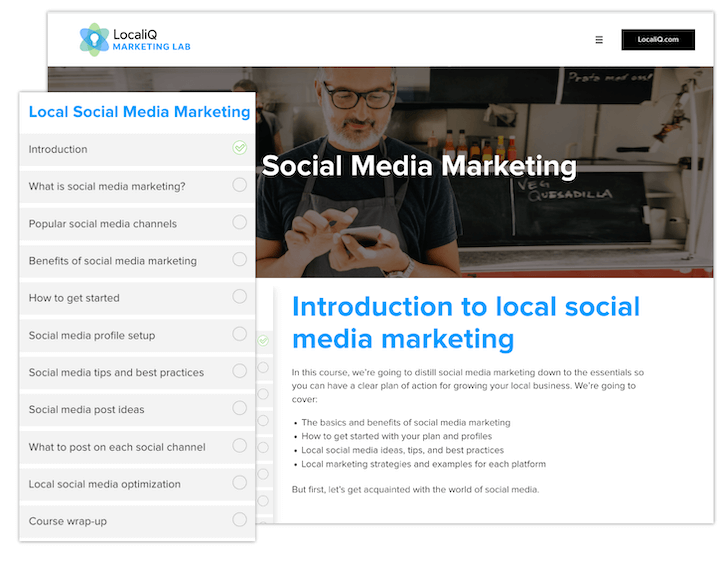 pillar page example by localiq