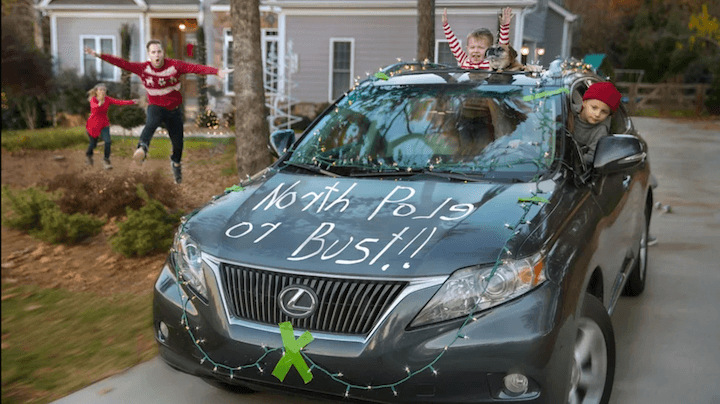 december marketing ideas - funny holiday card photo