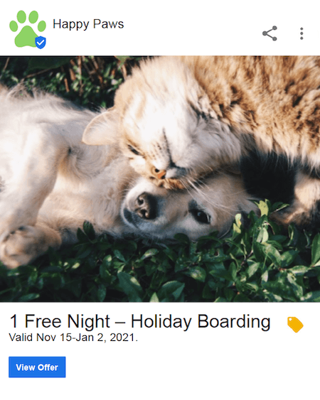 december marketing ideas: google my business holiday post