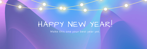 happy new year wishes and greetings - email banner